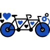 Romantisches Tandem Herzen Liebe
