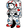 beaver in spacesuit