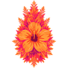 Flames Hibiscus Tropical Bloom