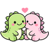 Cute dino friends