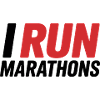 I Run Marathon lettering