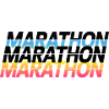 Marathon Gradient Typography