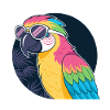 Rainbow Parrot Sunglasses