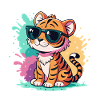 Tiger Splash bunte Sonnenbrillen
