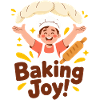 Chef de dessins animés Baking Joy