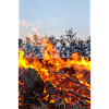 Flammeninferno Osterfeuer Motiv Poster