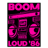 Boom Loud '86 Boombox Neon