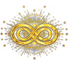 Golden Infinity Symbol and Starshards