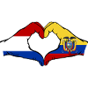 Holland Ecuador Flag Heart