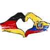 Drapeau allemand de l’Équateur utilisé
