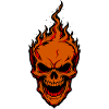 Flames Skull Skull Fire Design