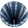 Stahltunnel mit Krieger
