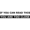 You're too close – Bolde's statement