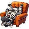 Zebra Gamer with VR Glasses