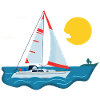 Sailing on the sea