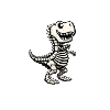 Cute T-Rex Skeleton