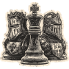 Chevalier d’échecs Figures médiévales pour hommes