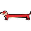 Dachshund Dachshund Dog Flat Design