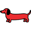 Hunting Dog Dachshund Profile Vector