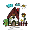 Little Cabin House Cartoon Houses