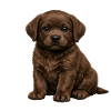 Chiot labrador chocolat