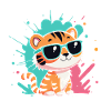Tiger Chic bunte Sonnenbrillen