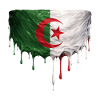 Algerian Flag Drop Art