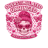 Overstimulated Skull Pink Overstimulated Unhinged