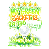 Green golf motif in the lingerie