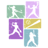 Joueuses féminines de softball de baseball