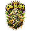 OG Kush Graffiti Bud Art Print 