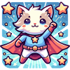 Cuddly Cat Superhero Kitten