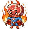 Cool Grill Supereroe Grill Grill BBQ Hero