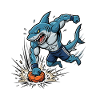 Soccer Shark Cartoon Sporting Attack