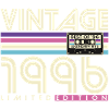 Regalo di compleanno vintage 1996 Born Retro