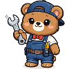 Little Bear Craftsman with Wrench