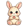 Heart Bunny Illustration