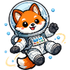 Space Fox in Space Suit