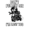I'm Lost Motorcycle Caricature