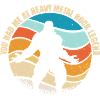 Bigfoot in neon sunset