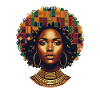 Artful Afro Portrait