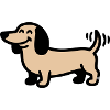 Happy Dachshund Dog Comic
