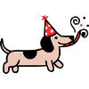 Fête Teckel Chien d’anniversaire