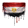 Egyptian Flag Drop Art