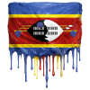 Eswatini Flag Drop Art