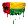 GuineaBissau Paint Drop Flag