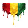 Guinea Flag in Drop Art