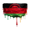 Malawi Flag in Drop Art