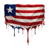 Liberia Flag in Drop Art