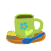 cup of coffee praline confectioner enjoyment